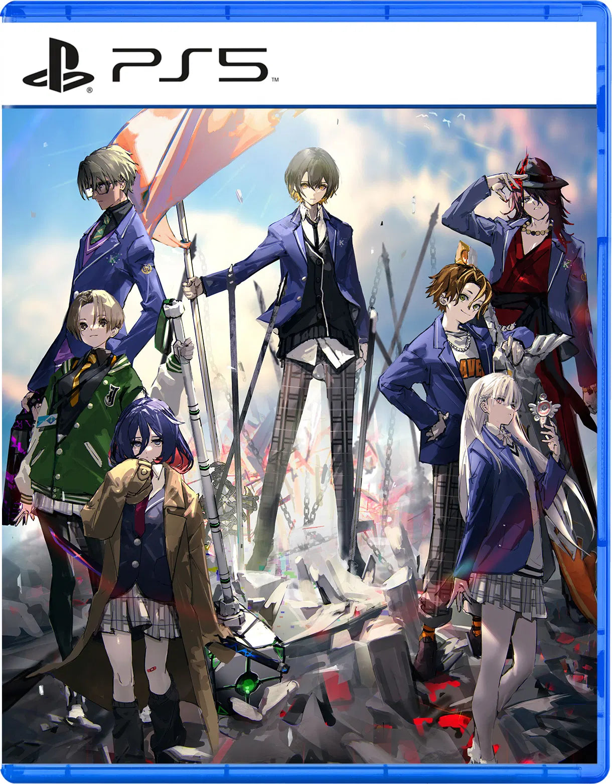 PlayStation 5 cover with animated characters in a fantasy setting