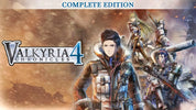 Promotional image for 'Valkyria Chronicles 4 Complete Edition' featuring characters in a snowy landscape.