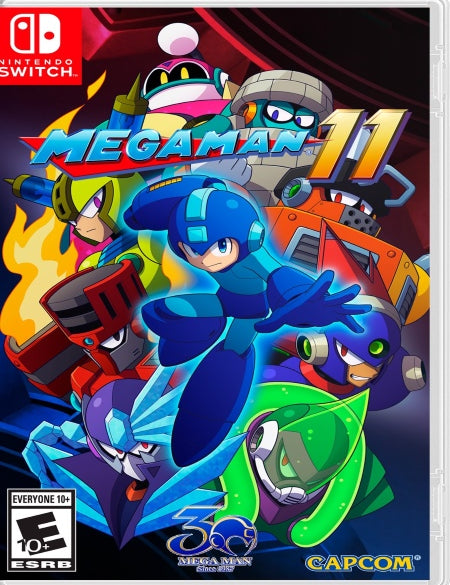Mega Man 11 NSW front cover