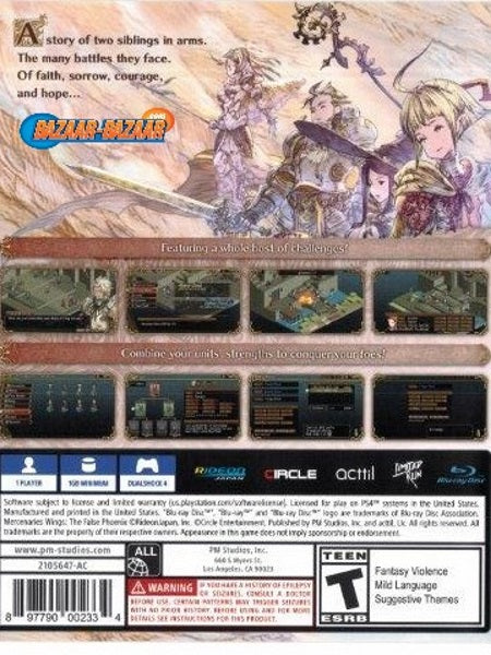 Mercenaries-Wings-The-False-Phoenix-PS4-back-cover-bazaar-bazaar-com