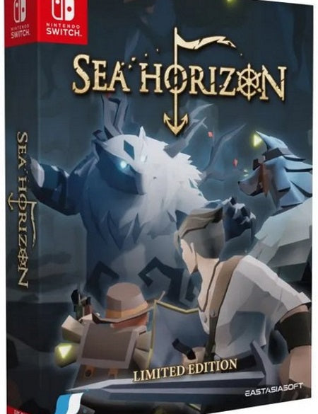 Box cover art for Sea Horizon Limited Edition Switch, featuring a 3D rendered image of characters and a fantasy landscape.